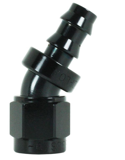 407-06-BLK -6 30 degree hose end