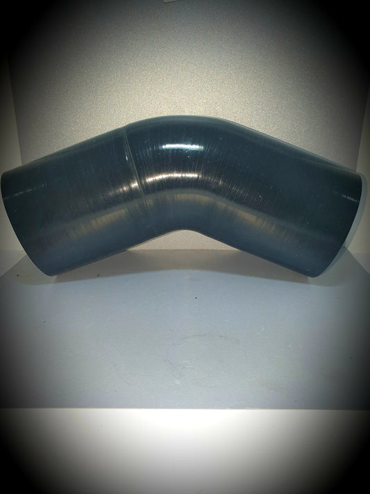 SILICONE BEND 45 DEGREE 3.0" X 3.0" BLK