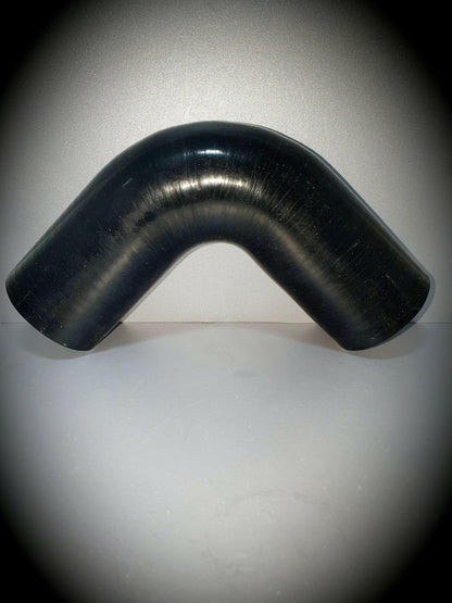 Silicone Bend 90 Degree 2 Inch - Black (51mm x 51mm) by SS Racetech Rods & Customs