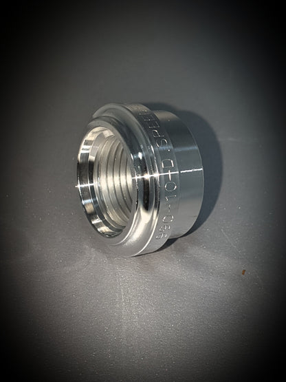 990-10-D -10 female port weld bung - aluminium