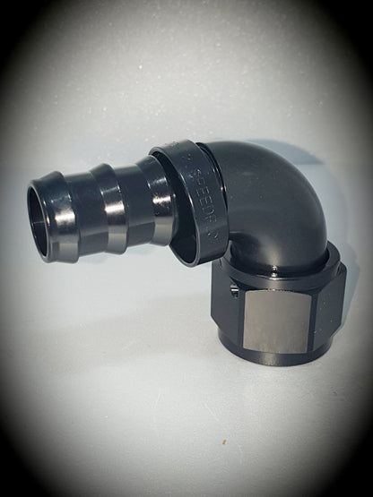 403-12-BLK -12 90 degree hose end