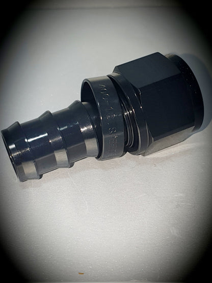 401-12-BLK -12 Straight hose end