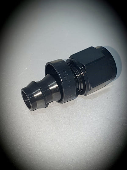 401-08-BLK -8 Straight hose end