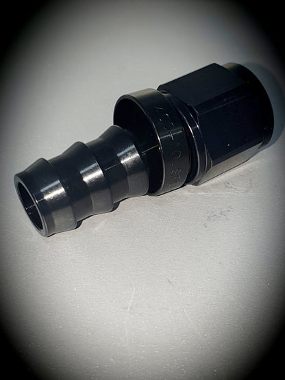 401-10-BLK -10 Straight hose end - SS Racetech Rods & Customs