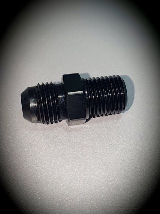 816-06-BLK -6 flare to 1/4" NPT adapter