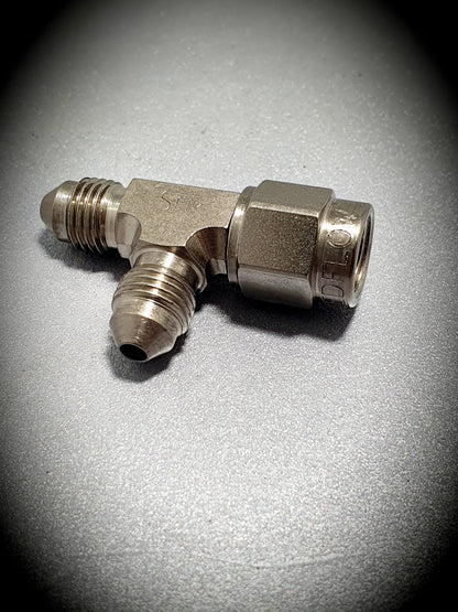 145-03-S -3 Tee swivel on run - steel