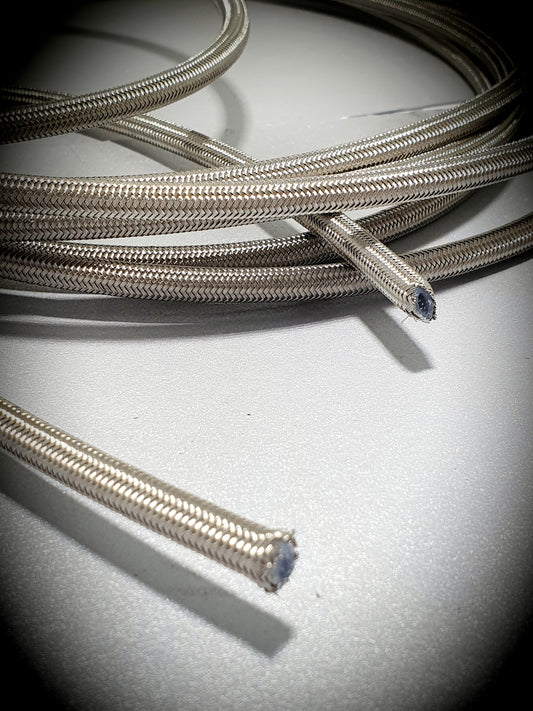 Teflon hose stainless steel braided -3 per meter (SFT200-03)