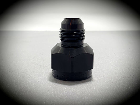 950-08-06-BLK -8 female to -6 male reducer