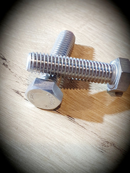UNC 316 stainless hex bolt 1/2" X 2"