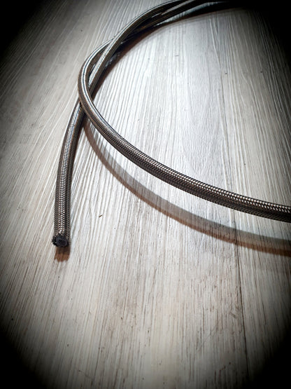 Teflon hose stainless steel braided -4 per meter (SFT200-04) - SS Racetech Rods & Customs
