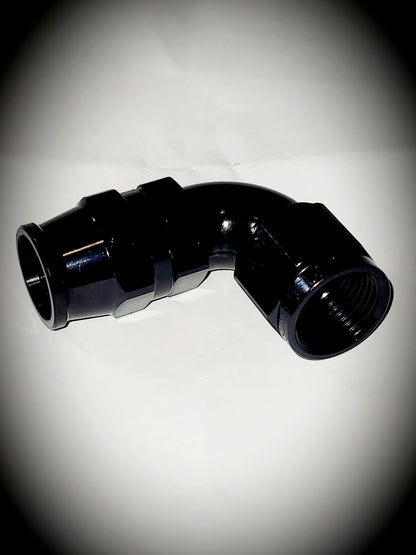 203-08-BLK -8 90 degree hose end - alloy