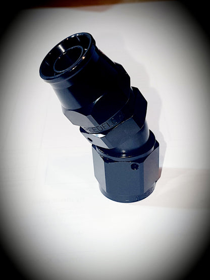 207-10-BLK -10 30 degree hose end - alloy