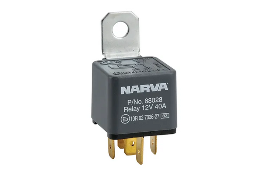 Narva 12v Relay 40A 5 Pin With Resistor - 68028