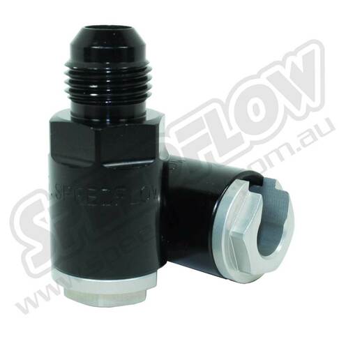 715-06-06-BLK -6 male to 3/8" EFI tube adapter