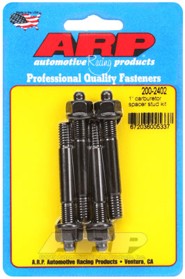ARP-200- 2402 ARP Carburetor Studs, Black Oxide, 5/16-18/24 in. x 2.700 in. Long, Set of 4 - SS Racetech Rods & Customs