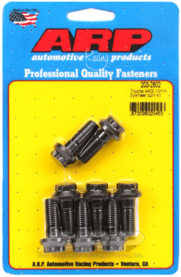 ARP-203-2802 ARP Flywheel Bolts, Pro Series, Chromoly, Black Oxide, 12-point, M10 x 1.25mm, For Ford Barra BA,BF, FG & Toyota, 1.6L, 4AGE, Set of 8