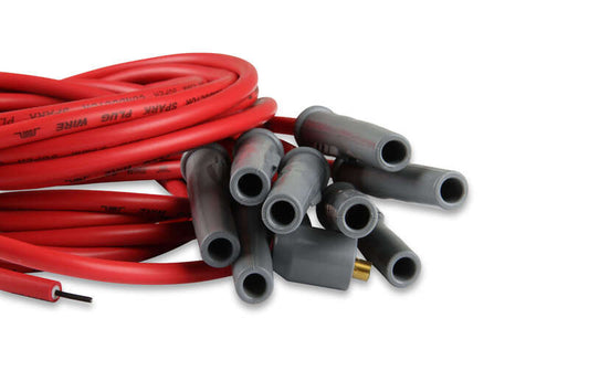 MSD-31199 MSD Spark Plug Wires, Copper, Silicone, Multi-Angle, 8.5mm Dia., Red, Universal V8, Set by SS Racetech Rods & Customs
