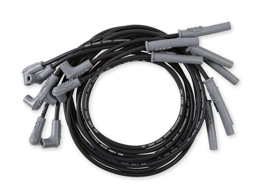 MSD-32073 MSD Spark Plug Wires, Copper, Silicone, Multi-Angle, 8.5mm Dia., Black, GM LS Engines, Set by SS Racetech Rods & Customs