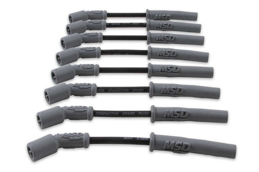 MSD-32813 MSD Spark Plug Wires, Copper, Silicone, Multi-Angle, 8.5mm Dia., Black, GM LS Engines, Set by SS Racetech Rods & Customs