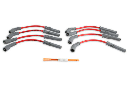 MSD-32829 MSD Spark Plug Wires, Copper, Silicone, Multi-Angle, 8.5mm Dia., Red, GM LS Engines, Set