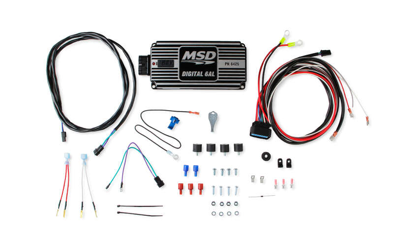 MSD-64253 MSD Ignition Box, 6AL, Digital CD, with Rev Limiter, Black, Each