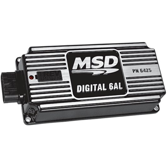 MSD-64253 MSD Ignition Box, 6AL, Digital CD, with Rev Limiter, Black, Each