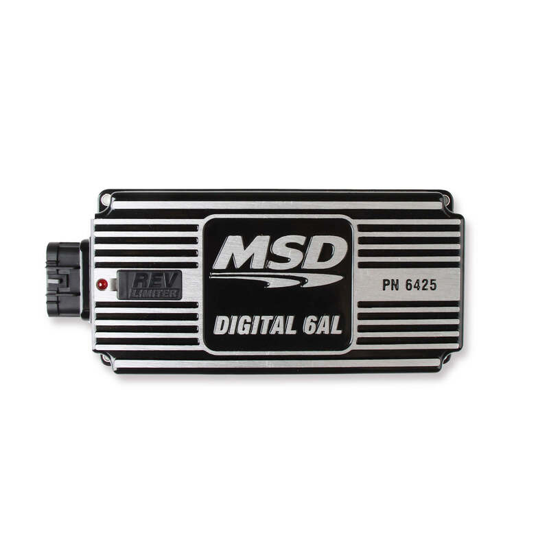 MSD-64253 MSD Ignition Box, 6AL, Digital CD, with Rev Limiter, Black, Each