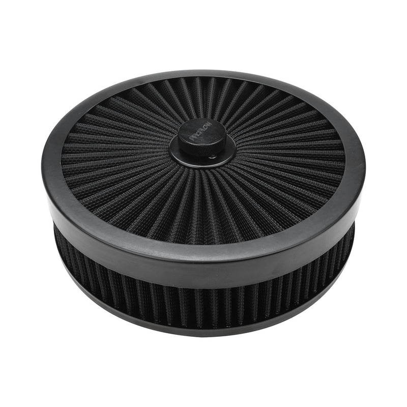 PFEAF-230076B Proflow Air Filter Assembly Flow Top Round Black 9in. x 3in. Suit 5-1/8in. Flat Base
