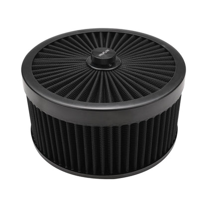 PFEAF-230102B Proflow Air Filter Assembly Flow Top Round Black 9in. x 4in. Suit 5-1/8in. Flat Base