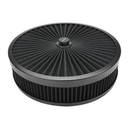 PFEAF-350051B Proflow Air Filter Assembly Flow Top Round Black 14in. x 2in. Suit 5-1/8in. Neck Recessed Base