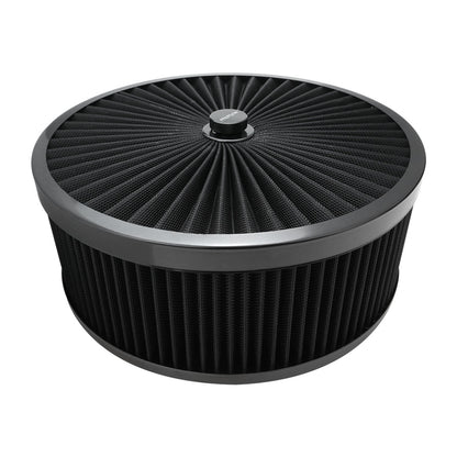 PFEAF-350127B Proflow Air Filter Assembly Flow Top Round Black 14in. x 5in. Suit 5-1/8in. Neck Recessed Base