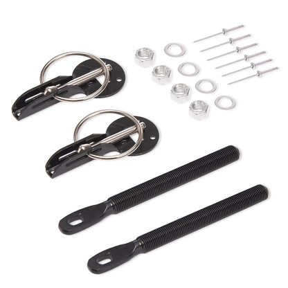 PFEBL700 Proflow Bonnet Hood Pins, Quick Release, Aluminium, Black, Kit