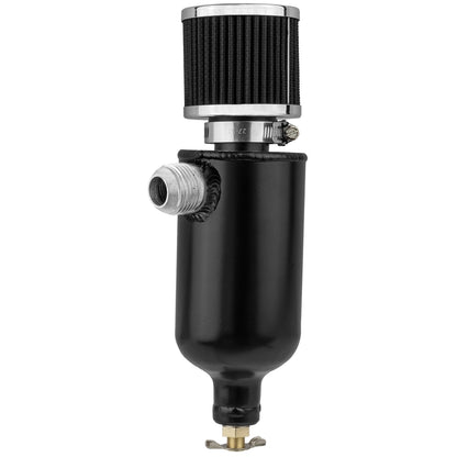 PFECCT075ANBK Proflow Oil Breather Pro Tank Aluminium, 0.75L, -12AN Male, Black by SS Racetech Rods & Customs
