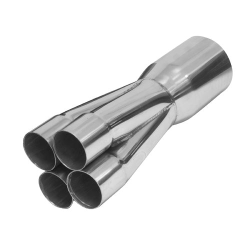 PFEECS14752SS Proflow Exhaust Collector, Merge, Stainless Steel, Slip On, 12in. x 2in. Primary To 3-1/2in.