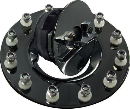 PFEFC001BK Proflow Fuel Cell, Tank Flush Mount Cap 12 bolt Black Aluminium Cap w/Mount Kit, (Series 1) by SS Racetech Rods & Customs