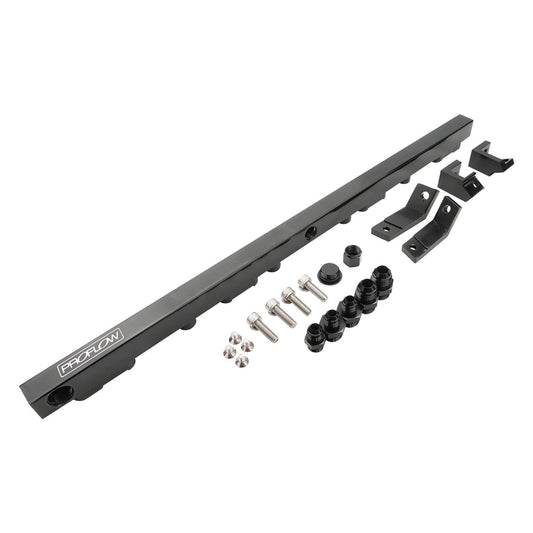 PFEFRKFD6BK Proflow Fuel Rail Kit, For Ford Falcon, Barra, BA-BF, XR6 Turbo, Billet Aluminium, Black Anodised - SS Racetech Rods & Customs