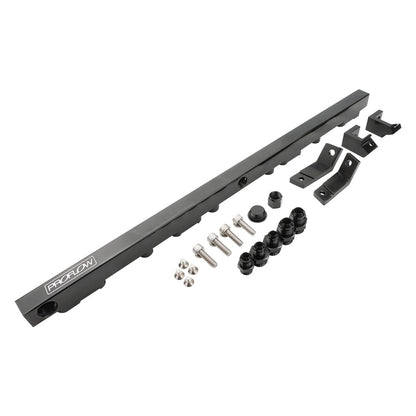 PFEFRKFD6BK Proflow Fuel Rail Kit, For Ford Falcon, Barra, BA-BF, XR6 Turbo, Billet Aluminium, Black Anodised