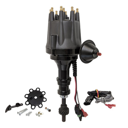 PFEID410R Proflow Distributor, Billet Black Ready-to-Run, Vacuum Advance, For Ford 289, 302 Windsor - SS Racetech Rods & Customs