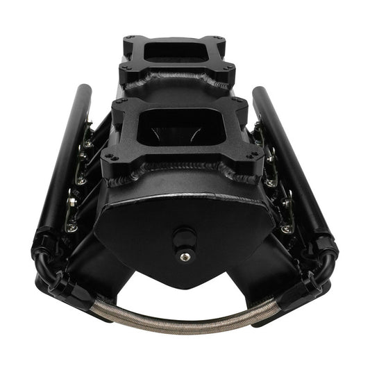 PFEM63238 Proflow SuperMax Intake Manifold, Tunnel Ram, For Holden Commodore LS1/LS2, EFI, Fabricated Black, W/Fuel Rails by SS Racetech Rods & Customs