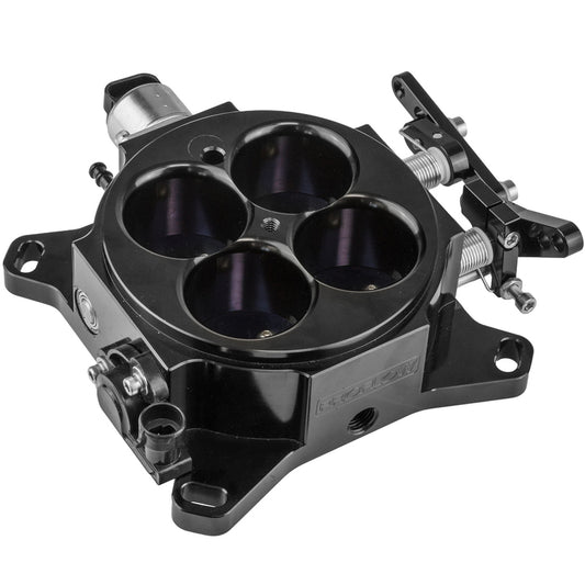 PFEQTB1000B Proflow Throttle Body, 4 Barrel, Universal, EFI, 4150 & 4500 Square Bore, 1375 CFM, Billet Aluminium, Black - SS Racetech Rods & Customs
