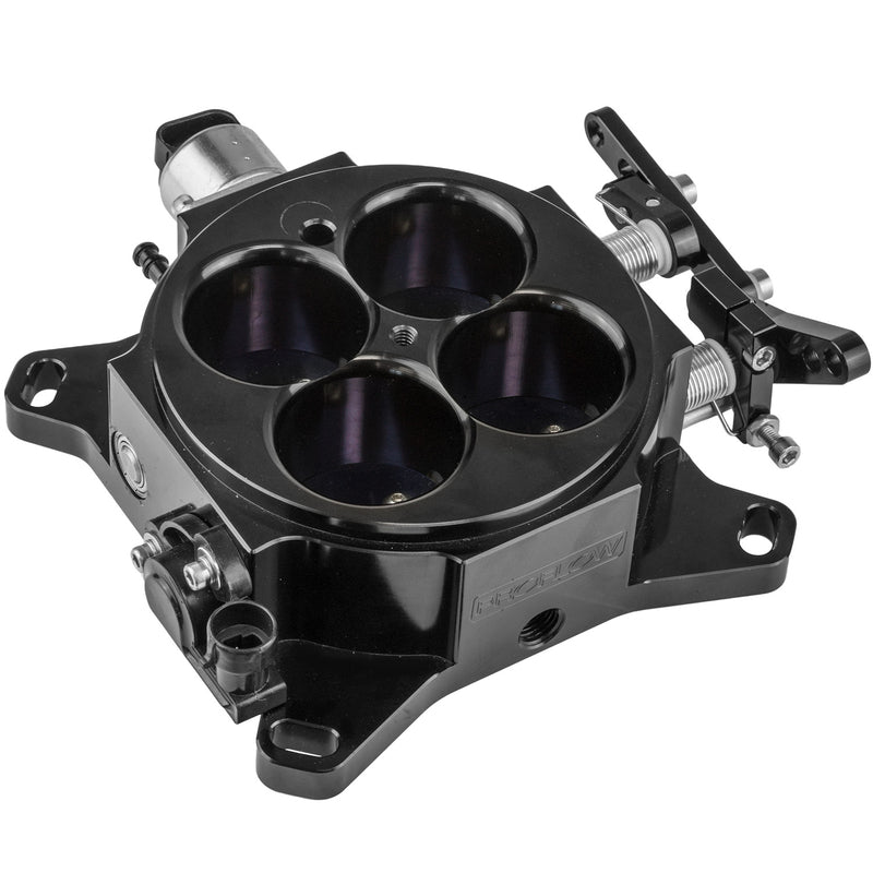 PFEQTB1000B Proflow Throttle Body, 4 Barrel, Universal, EFI, 4150 & 4500 Square Bore, 1375 CFM, Billet Aluminium, Black