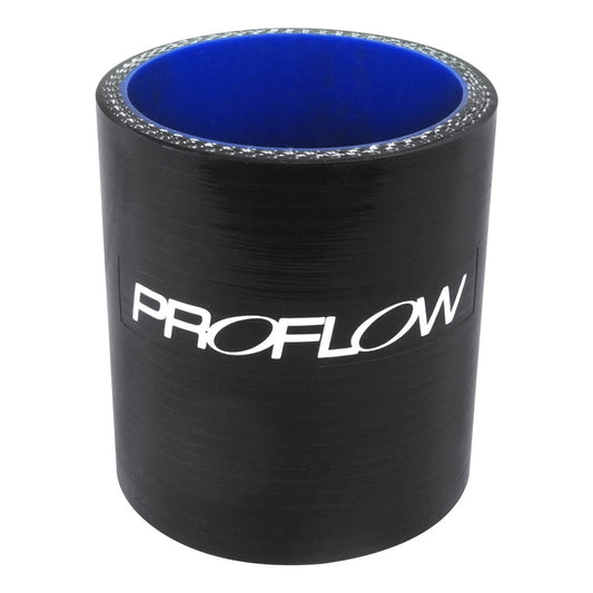 PFES101-225B Proflow Hose Tubing Air intake, Silicone, Straight, 2.25in. Straight 3in. Length, Black