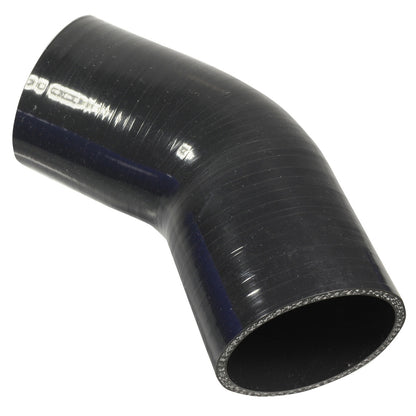 PFES102-125B Proflow Hose Tubing Air intake, Silicone, Coupler, 1.25in. 45 Degree Elbow, Black - SS Racetech Rods & Customs