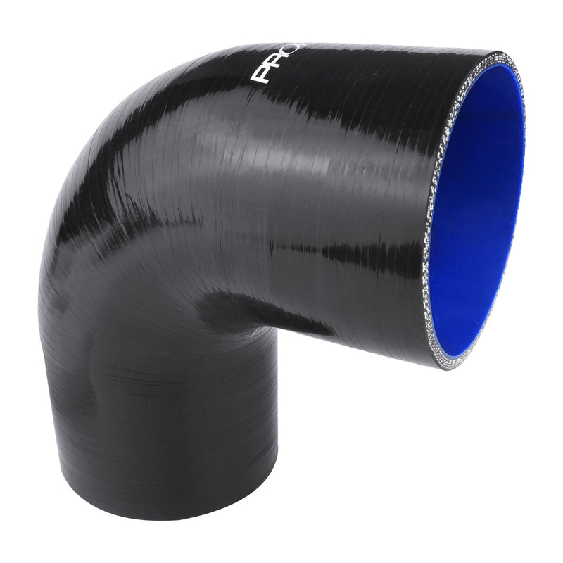 PFES103-125B Proflow Hose Tubing Air intake, Silicone, Coupler, 1.25in. 90 Degree Elbow, Black