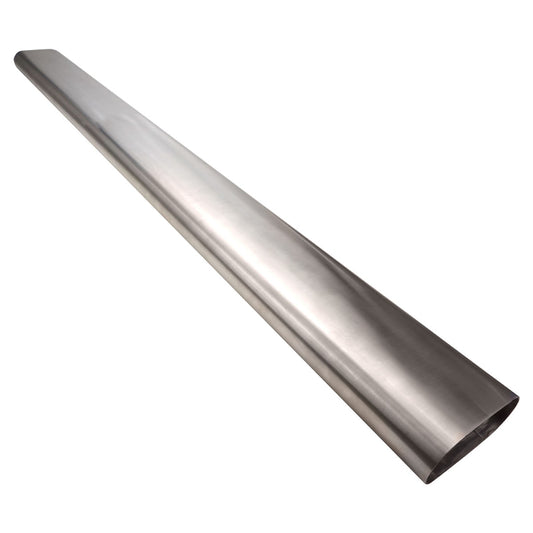 PFESS-OVT300 Proflow Oval Exhaust Tubing, Straight, 3.00'' Nominal Diameter, 96x40mm, Stainless Steel, 1 meter Length