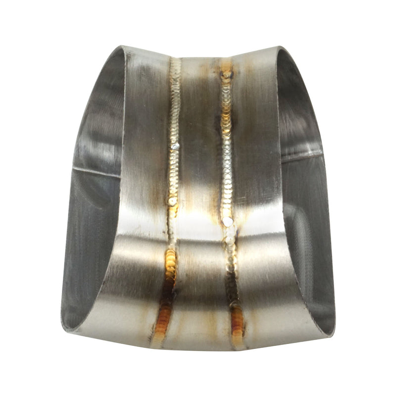 PFESS-PCVW400-45 Proflow Pie Cut Welded Oval Tube Vertical 304 Stainless Steel, 4.0 in. 45 deg