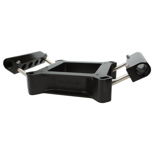 PFETBP4150B Proflow Fuel Injection Conversion Plate Kit, Series II, 4150 & 4500, Billet Aluminium, Black, Universal - SS Racetech Rods & Customs