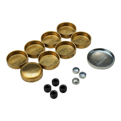 PFEWP-3818007 Proflow Welsh plugs, Brass, For Chevrolet, Small Block, Kit - SS Racetech Rods & Customs