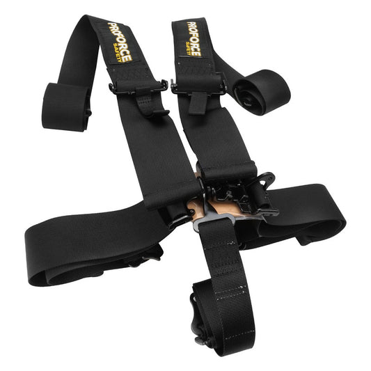 PFS-6000BK Proforce Racing Harness, SFI 16.1, 5 Point Latch, Individual-Type, Bolt-In, Floor or Roll Bar Mount, Black, Each - SS Racetech Rods & Customs