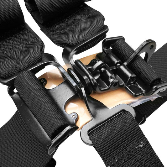 PFS-6000BK Proforce Racing Harness, SFI 16.1, 5 Point Latch, Individual-Type, Bolt-In, Floor or Roll Bar Mount, Black, Each - SS Racetech Rods & Customs